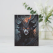 Demon Woman Queen Dark Fantasy Art Briefkaart (Staand voorkant)