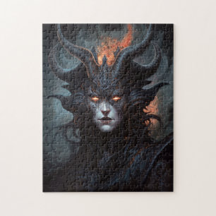 Demon Woman Queen Dark Fantasy Art Legpuzzel