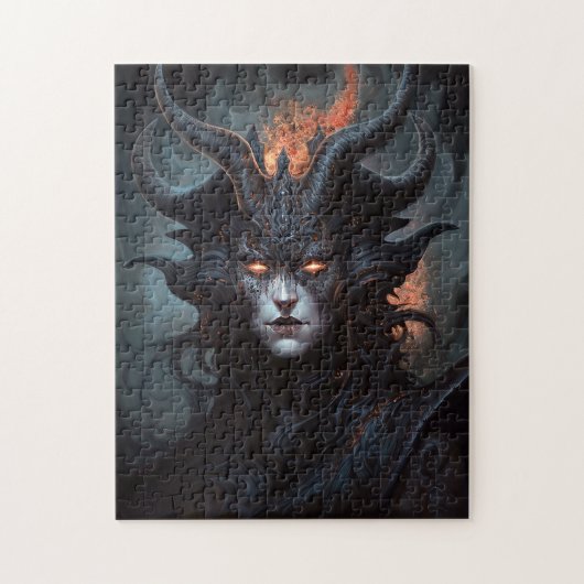 Demon Woman Queen Dark Fantasy Art Legpuzzel (Verticaal)