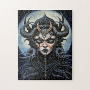 Demon Woman Queen Dark Fantasy Art Legpuzzel