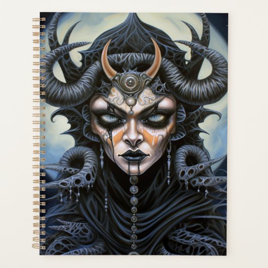 Demon Woman Queen Dark Fantasy Art Planner (Voorkant)