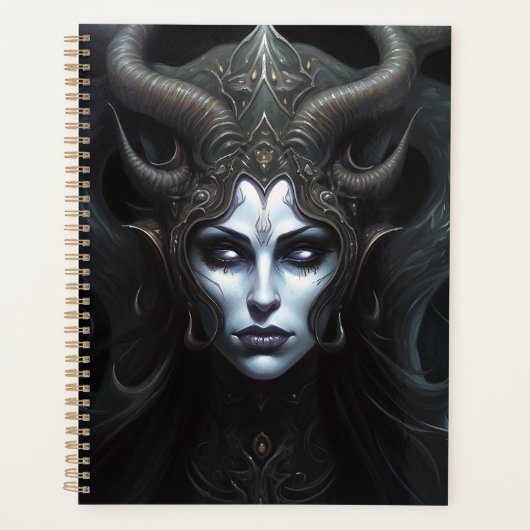 Demon Woman Queen Dark Fantasy Art Planner (Voorkant)