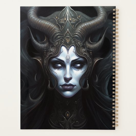Demon Woman Queen Dark Fantasy Art Planner (Achterkant)