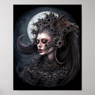 Demon Woman Queen Dark Fantasy Art Poster