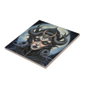 Demon Woman Queen Dark Fantasy Art Tegeltje (Zijkant)