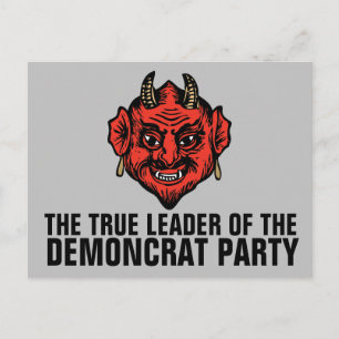 DEMONCRAT DEMOCRAT PARTY SATAN BRIEFKAART