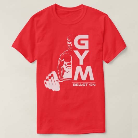 Demondemon deadlift beest Gym Motivation Fitne T-shirt (Design voorkant)