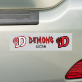 demonen bumpersticker (Op auto)
