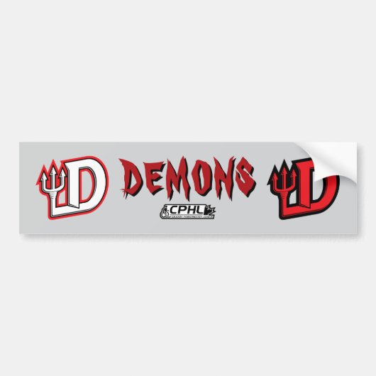demonen bumpersticker (Voorkant)