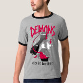 demonen doen het beter Dark Ringer T Shirt (Voorkant)