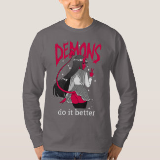 demonen doen het beter Donkere, lange hoes T-Shirt