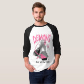 demonen doen het beter Lange Mouw Licht T Shirt (Voorkant volledig)