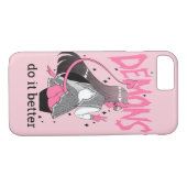 demonen doen het beter roze iPhone 7/8 Hoesje (Achterkant (Horizontaal))