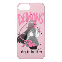 demonen doen het beter roze iPhone 7/8 Hoesje