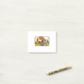 Demonen oproepen Retro Vintage Horror Post-it® Notes (Op bureau)
