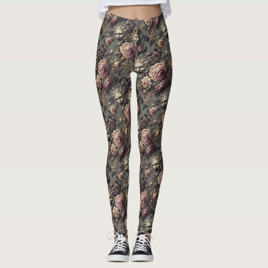 Demonen van Delinquentie - Gotisch Victoriaans Leggings (Voorkant)