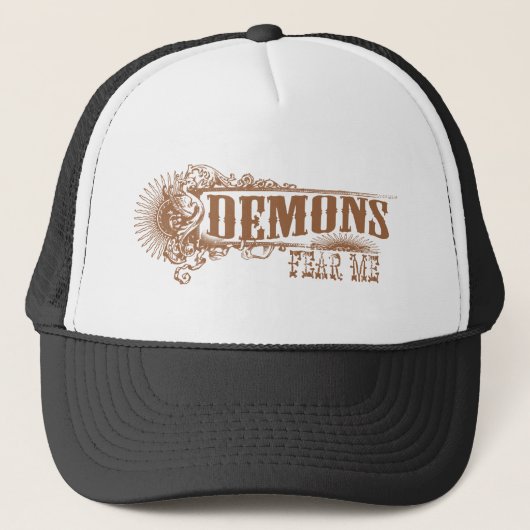 Demonen vrezen me! trucker pet (Voorkant)