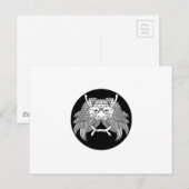 Demonenhelm Briefkaart (Voorkant / Achterkant)