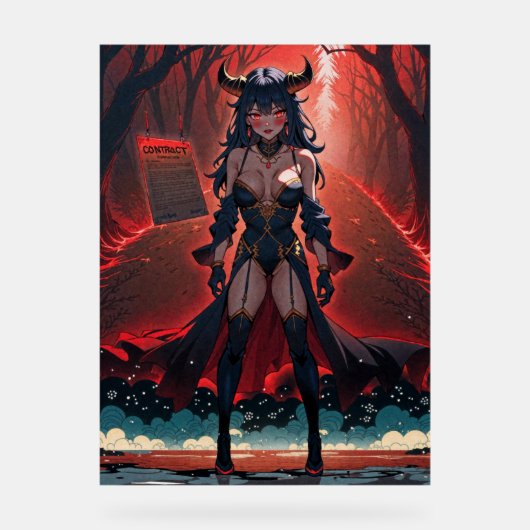 Demones met contact op Crossroads, Anime Demon Acryl Bord (Voorkant)