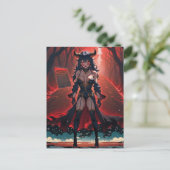 Demones met contact op Crossroads, Anime Demon Briefkaart (Staand voorkant)