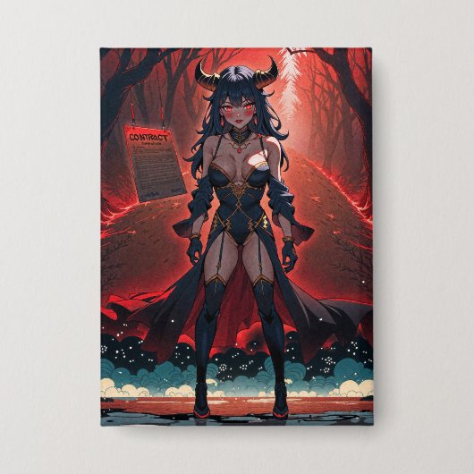 Demones met contact op Crossroads, Anime Demon Button (Voorkant)