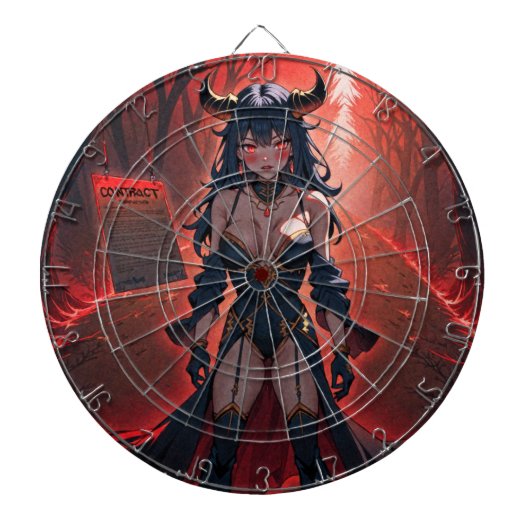 Demones met contact op Crossroads, Anime Demon Dartbord (Voorkant)