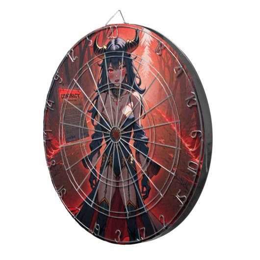 Demones met contact op Crossroads, Anime Demon Dartbord (Voorkant Rechts)