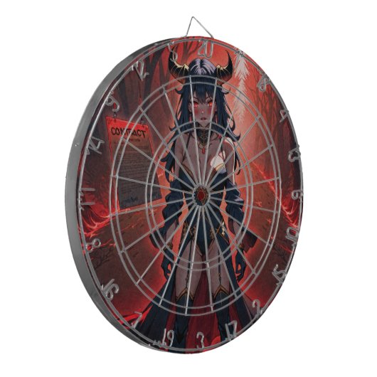 Demones met contact op Crossroads, Anime Demon Dartbord (Voorkant Links)