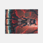 Demones met contact op Crossroads, Anime Demon Fleece Deken (Voorkant (Horizontaal))