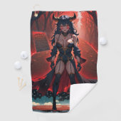 Demones met contact op Crossroads, Anime Demon Golfhanddoek (Insitu)