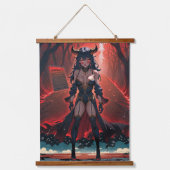 Demones met contact op Crossroads, Anime Demon Hangend Wandkleed (Voorkant)