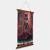 Demones met contact op Crossroads, Anime Demon Hangend Wandkleed (Gebogen)