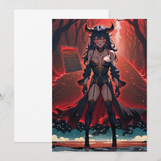 Demones met contact op Crossroads, Anime Demon Kaart (Voorkant / Achterkant)