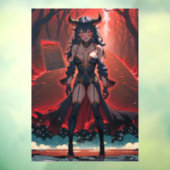 Demones met contact op Crossroads, Anime Demon Raamsticker (Vel 3)