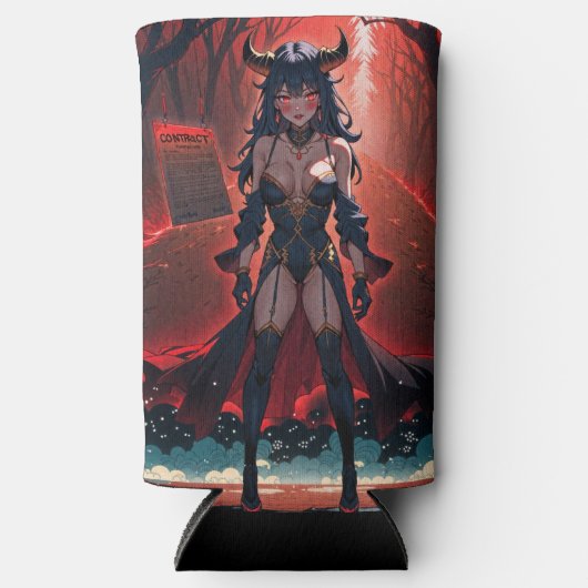 Demones met contact op Crossroads, Anime Demon Seltzer Blikjeskoeler (Voorkant)