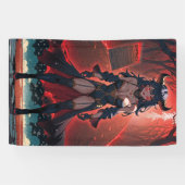 Demones met contact op Crossroads, Anime Demon Spandoek (Horizontaal)