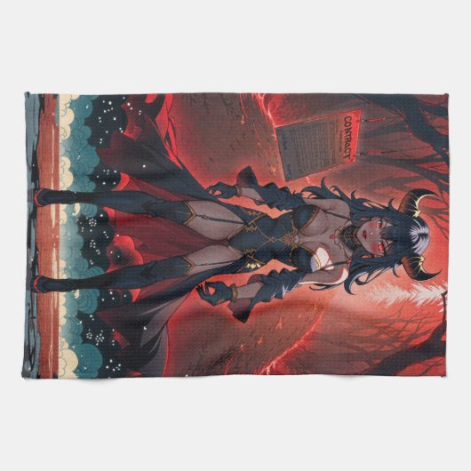 Demones met contact op Crossroads, Anime Demon Theedoek (Horizontaal)