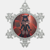 Demones met contact op Crossroads, Anime Demon Tin Sneeuwvlok Ornament (Voorkant)