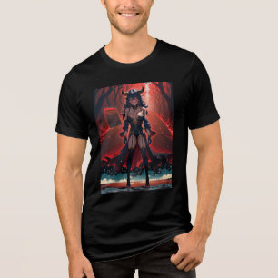 Demones met contact op Crossroads, Anime Demon Tri-Blend Shirt