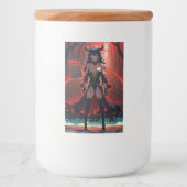 Demones met contact op Crossroads, Anime Demon Voedselcontainer Etiket (Voorkant)