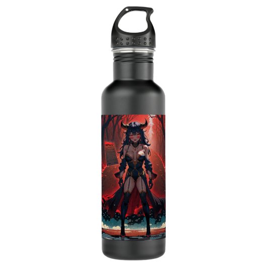 Demones met contact op Crossroads, Anime Demon Waterfles (Voorkant)