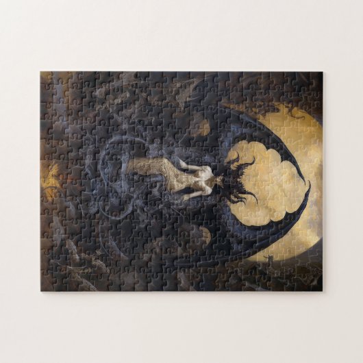 Demoness Dark Fantasy Gothic Gothic Art Legpuzzel (Horizontaal)