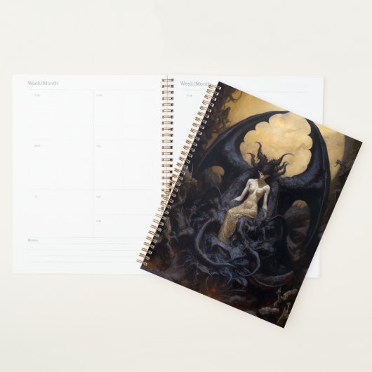 Demoness Dark Fantasy Gothic Gothic Art Planner (Display)