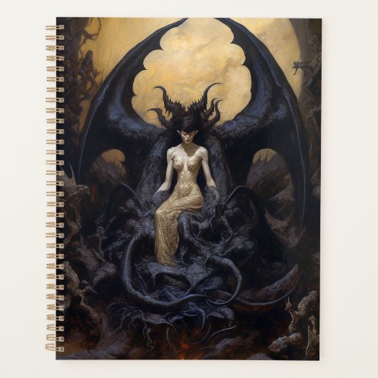 Demoness Dark Fantasy Gothic Gothic Art Planner (Voorkant)