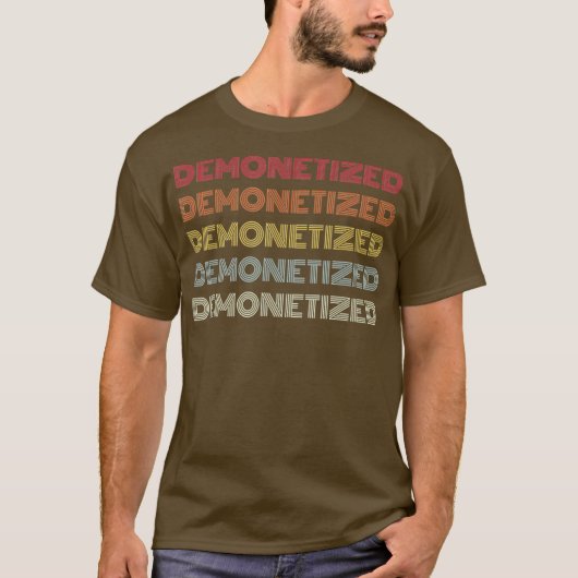 Demonetiseerde online streaming pocasting content t-shirt (Voorkant)