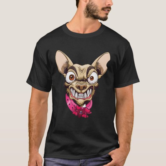 Demonic Chihuahua, Evil Chihuahua, Angry Chihuahua T-shirt (Voorkant)