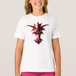 Demonic Dragon Skull Red T-shirt