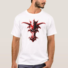 Demonic Dragon Skull Red T-shirt