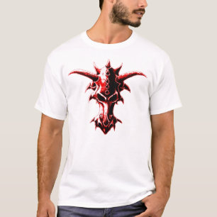 Demonic Dragon Skull Red T-shirt