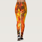 Demonic Hellfire Sigil of Chaos Infernal Red Leggings (Achterkant)